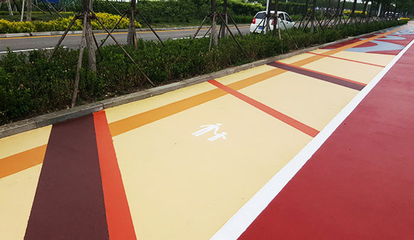 中新天津生態(tài)城彩色慢行道項(xiàng)目，共建可持續(xù)發(fā)展生態(tài)城市