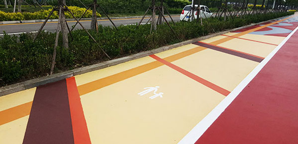 中新天津生態(tài)城彩色慢行道項目，共建可持續(xù)發(fā)展生態(tài)城市